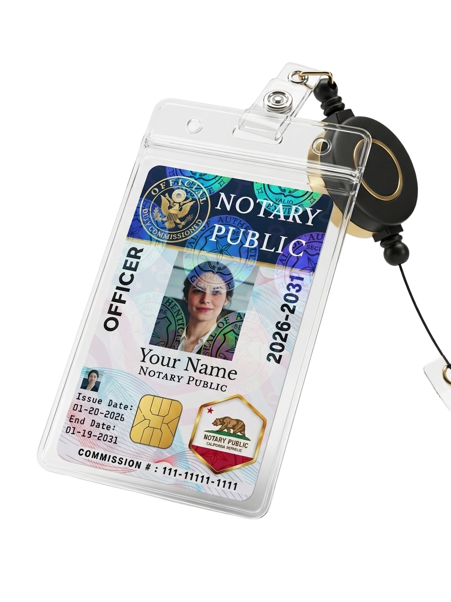 Notary ID Card Example